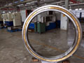 Large size silver thin section deep groove ball bearings